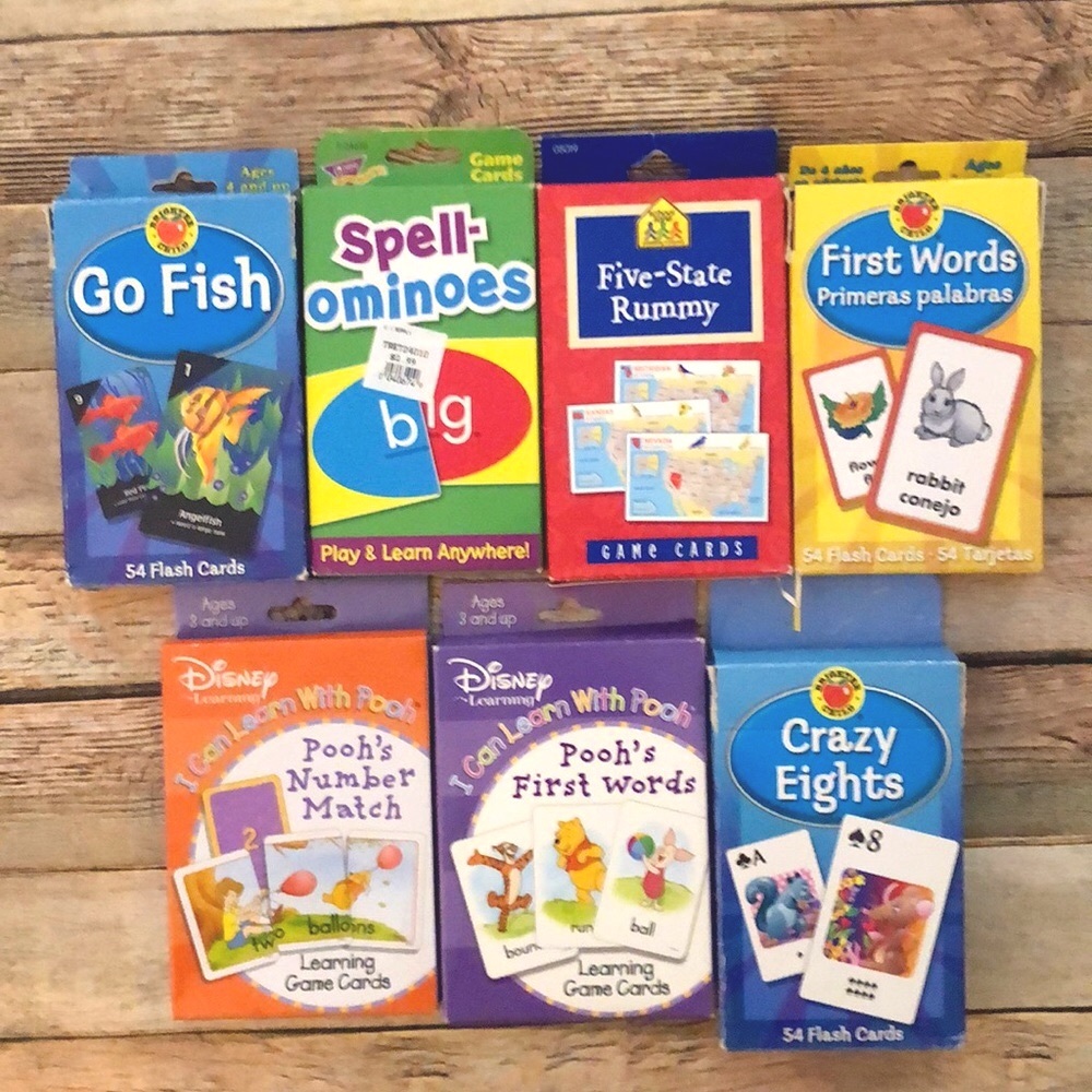 Card Games Mix Pack 7 Games | Includes Disney, Go Fish, Crazy Eights And…
